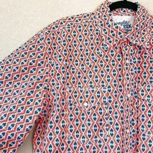 NEW! Wrangler Men's 20X Competition Short Sleeve Western Snap Shirt Size Medium - Picture 3 of 8
